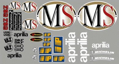 Aprilia Shakey/McWilliams RS3 Cube 2004 MotoGP Decal Kit