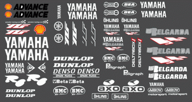 Yamaha Belgarda 2002 WSS Decal Kit