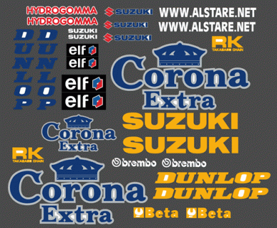 Suzuki Alstare Corona 2001 WSB Decal Kit