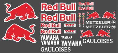 Yamaha RedBull 500GP Decal Kit