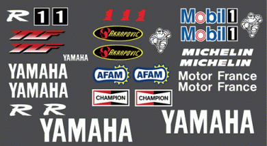 Yamaha France 2000 Decal Kit