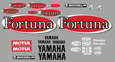 Yamaha Fortuna 2003 MotoGP Decal Kit
