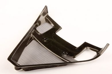 Ducati 1198/1098/848  Carbon Fibre Oil Radiator cover - with Gold, Silver or Black mesh