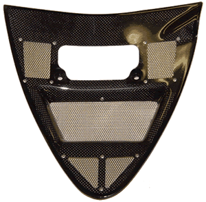 Ducati 748/916/996/998  Carbon Fibre Oil Radiator Cover Vented
