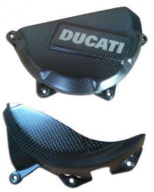 Ducati Panigale Carbon/Kevlar Engine Case Cover Set
