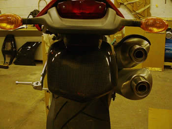 Ducati Monster S2R/S4R  Carbon Fibre Numberplate Holder