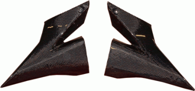 Kawasaki ZX10R 04/05 Carbon Fibre Underseat Panels