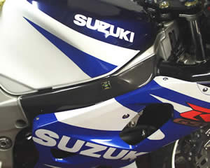 Suzuki GSXR1000 K1 / K2  Carbon Fibre Frame Protectors