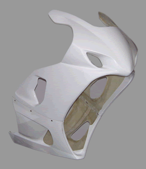 Suzuki GSXR1000 K3 / K4  GRP Full Fairing - White for painting