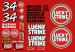 Suzuki Lucky Strike Decal Kit