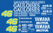 Yamaha Rossi Gauloises 2004 MotoGP Decal Kit