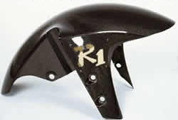 Yamaha YZF R1 2000/01 Carbon Fibre Front Fender Vented - with R1 logo 
