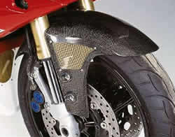 Yamaha YZF R1 2000/01 Carbon Fibre Front Fender Vented - with plain vent