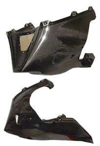 Yamaha YZF R1 98/99 Carbon Fibre Belly Pan - separate bottom to existing fairing