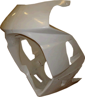 Yamaha YZF750  GRP Full Fairing - as used by Cadburys Boost Yamaha - White for painting